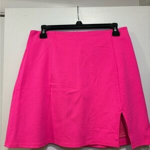 Lulu's Bright Pink Mini Skirt